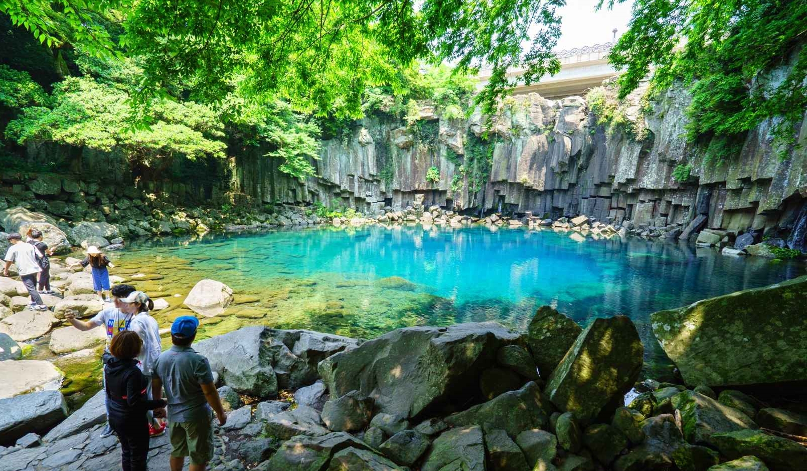 제주 천제연폭포