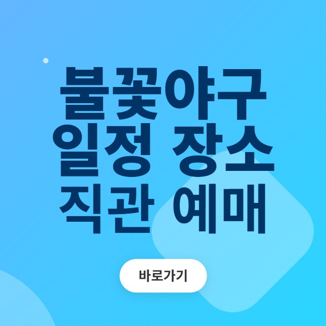 불꽃야구 예매 바로가기