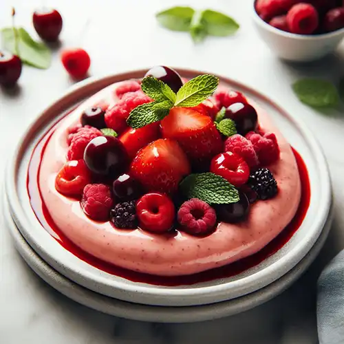 로즈힙퓨레-푸딩