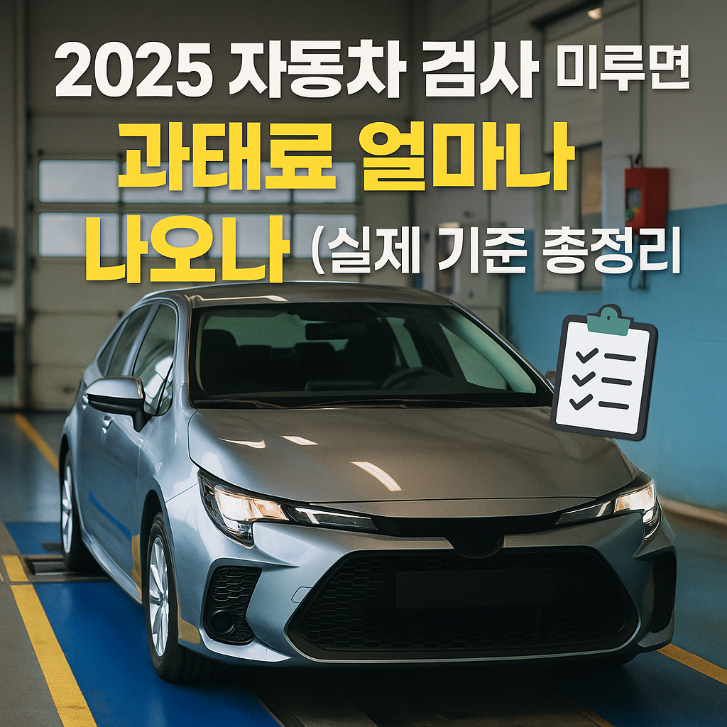 자동차검사에 미검사 대한 과태료 안내