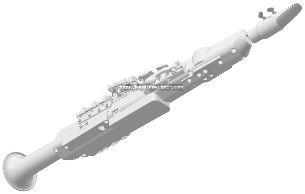 전자 섹소폰 역설계 완료된 모습