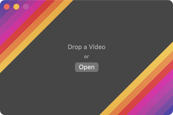 직관적인 Gifski 시작화면