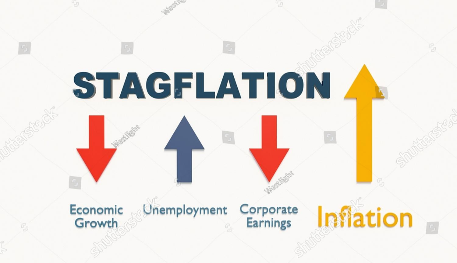 스태그플레이션 일러스트 모습