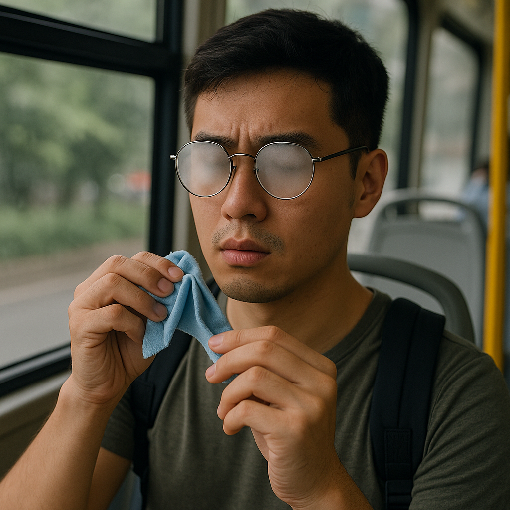 여름철 안경 김서림 방지법