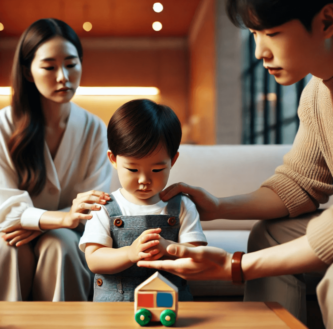 가정에서 자기조절을 실천하고 있는 아이 모습사진