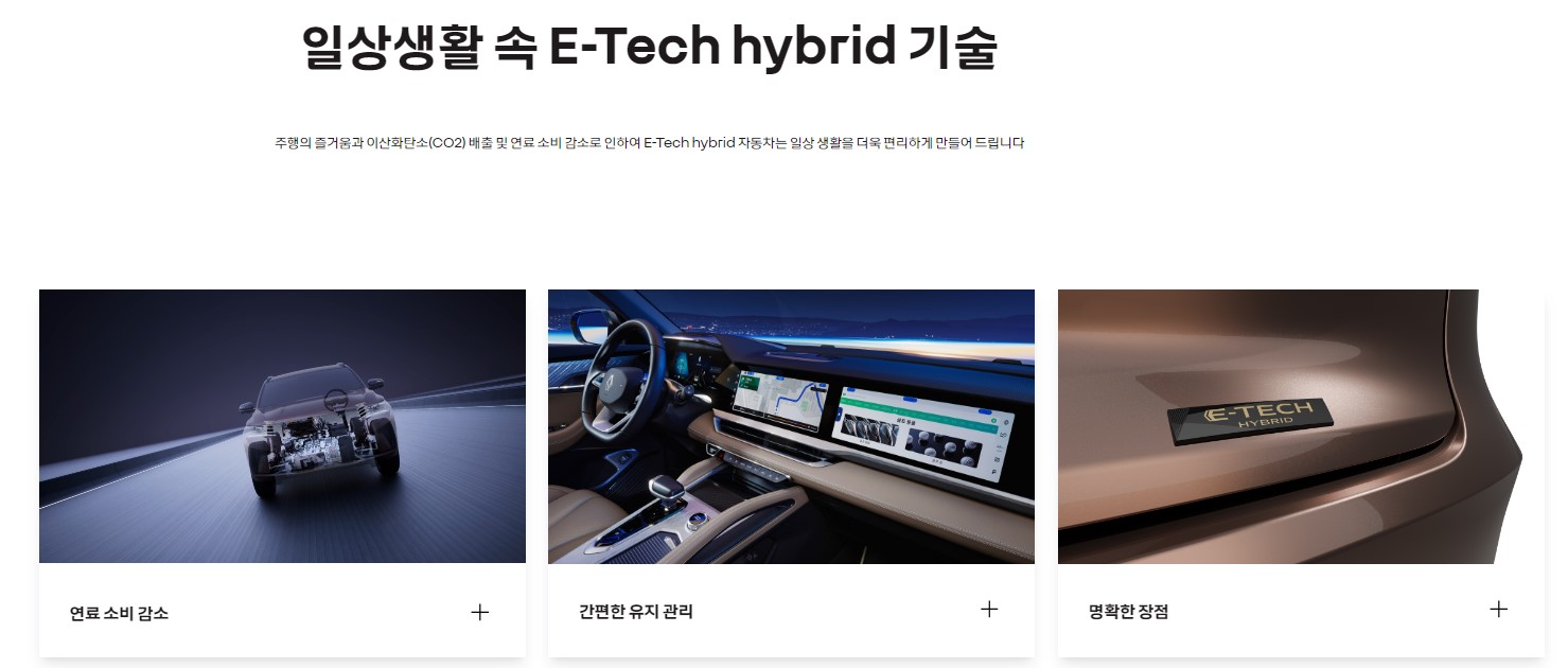 르노 아르카나 E-테크 하이브리드 제원 특징