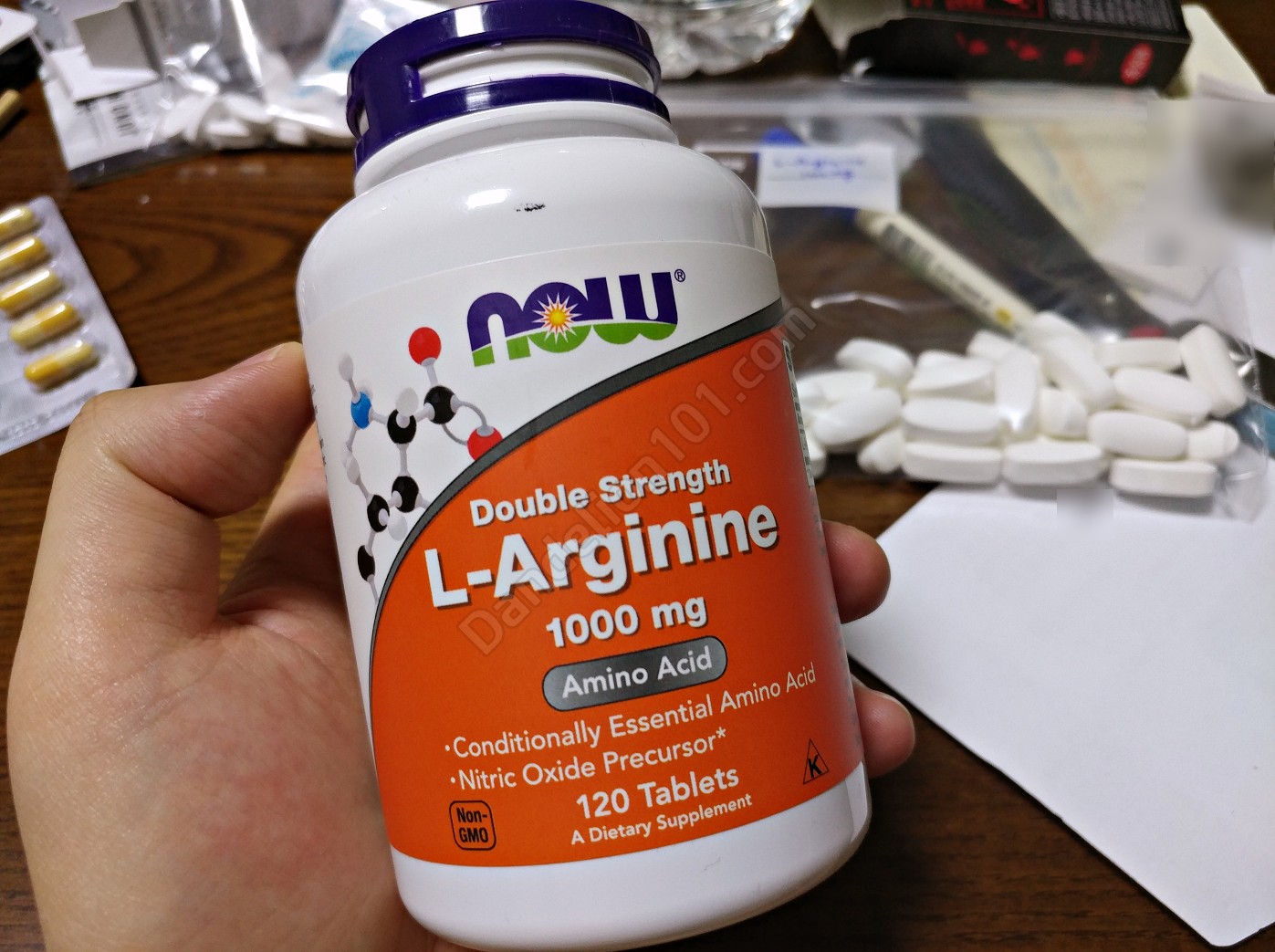 NOW Foods, L-아르기닌, 더블 스트렝스, 1,000mg, 120정