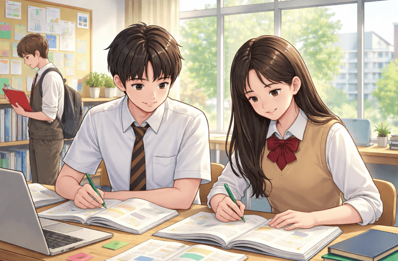 2028년생 내신과 모의고사 준비하는 학생