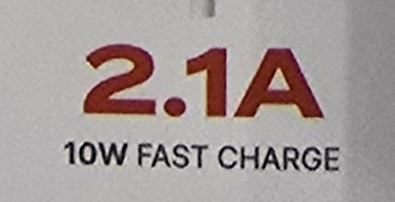 2.1 A표시 충전기 이미지