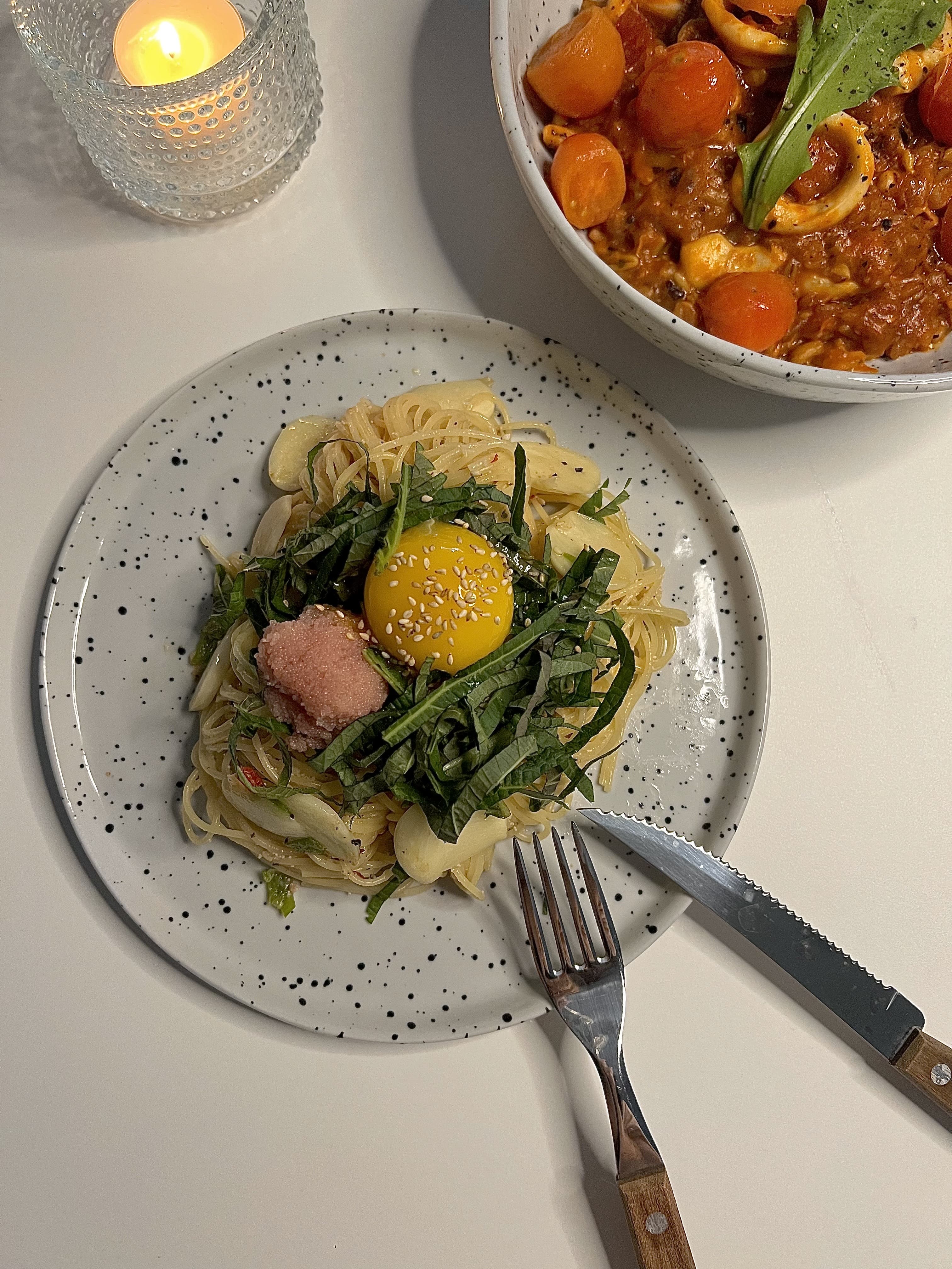 명란파스타 만들기