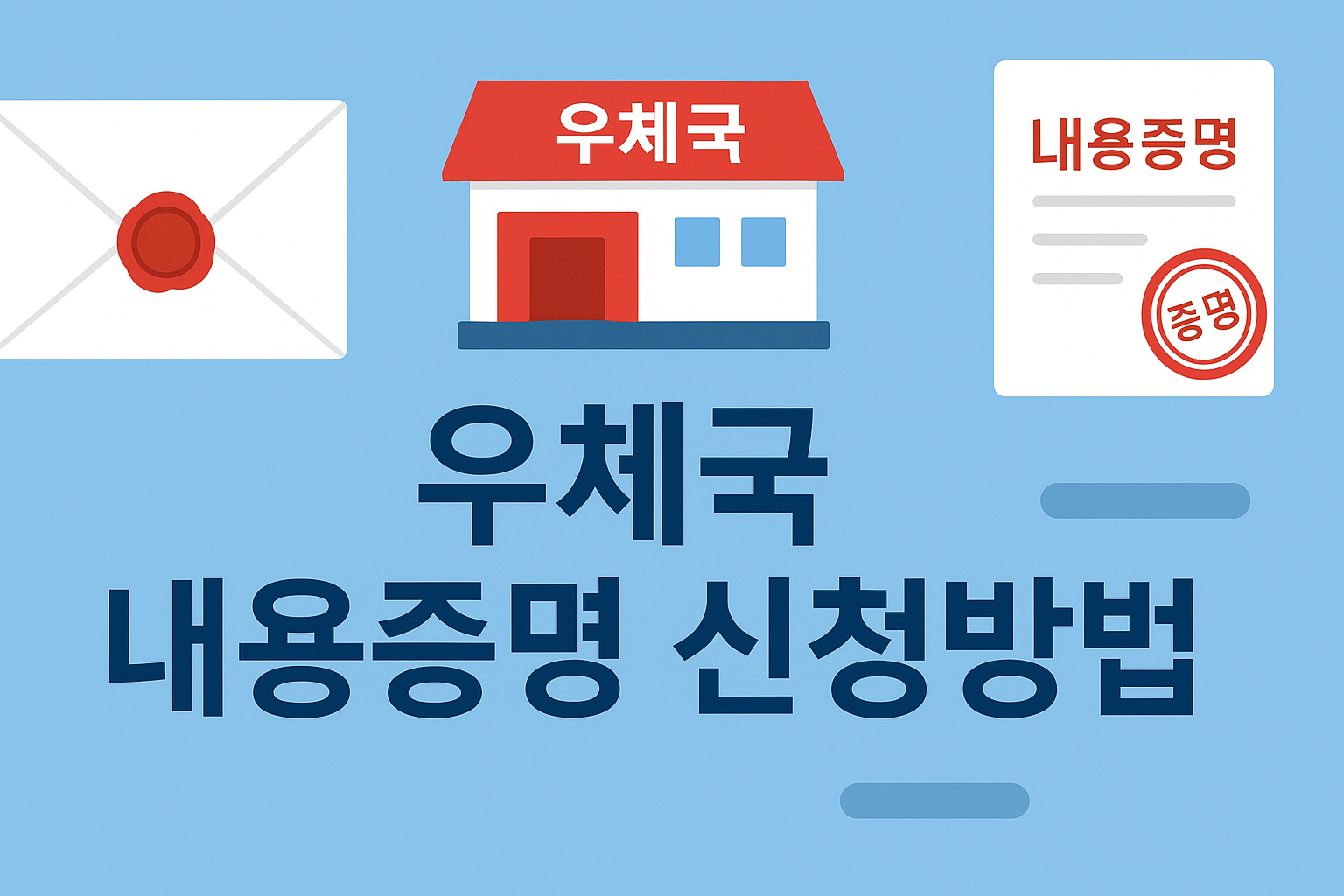 우체국 내용증명 3분만에 완벽 신청하는 법