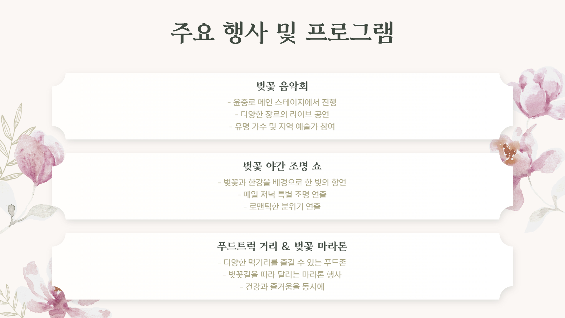 2025 여의도 벚꽃 축제 일정 및 필수 정보 총정리