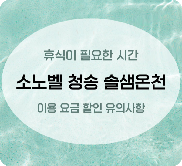 국내/여행/휴식이/필요한/시간/소노벨/청송/솔샘온천