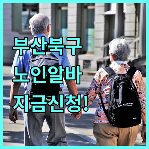 부산 북구 시니어클럽 노인일자리 종류..