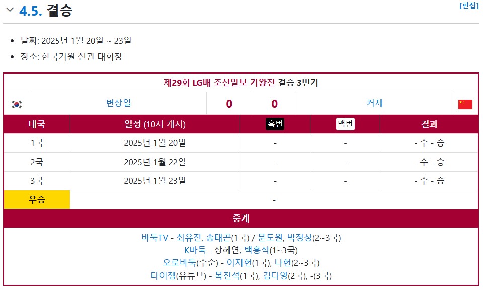 일정
