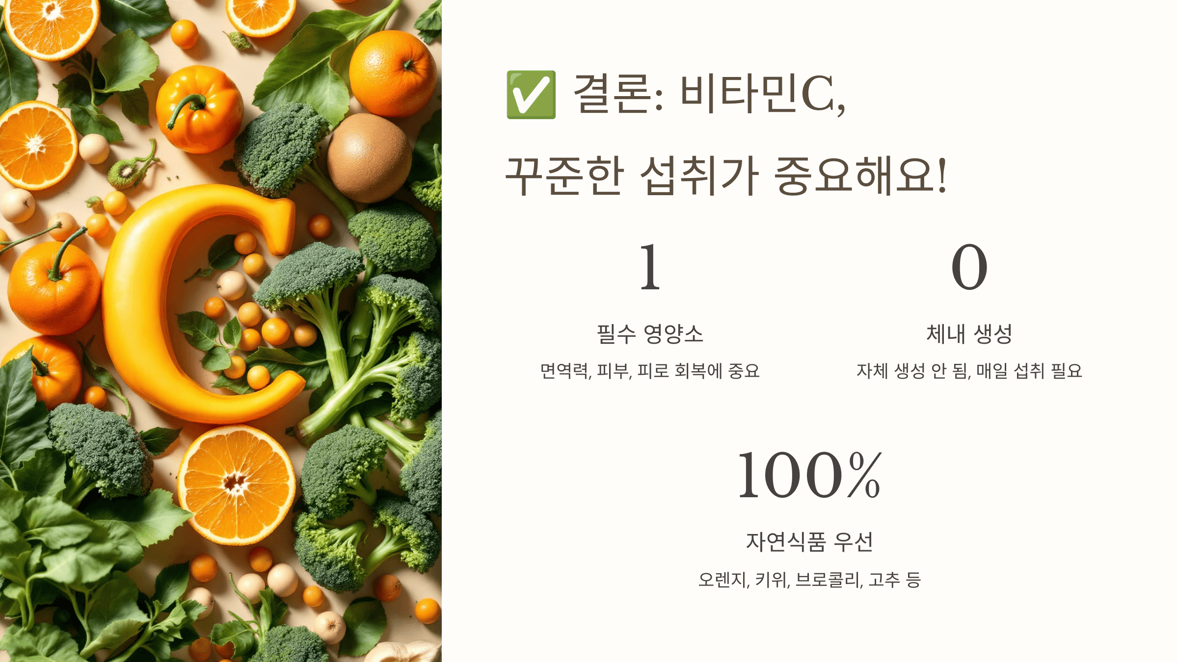 비타민C와 관련된 사진입니다.