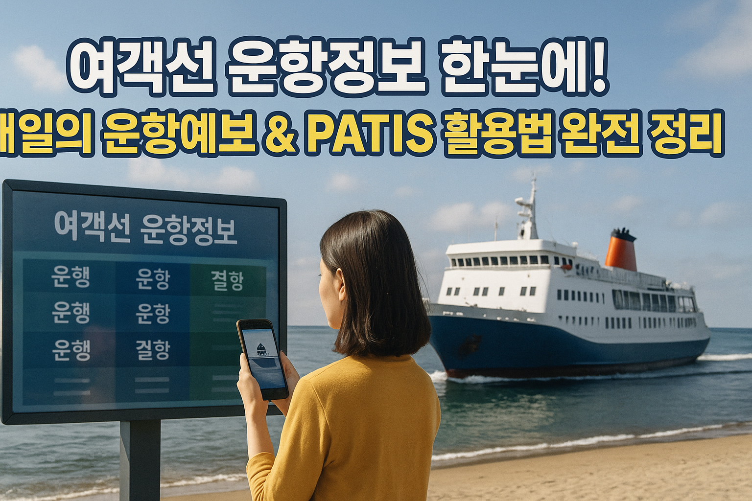 여름 휴가철 여객선운항정보