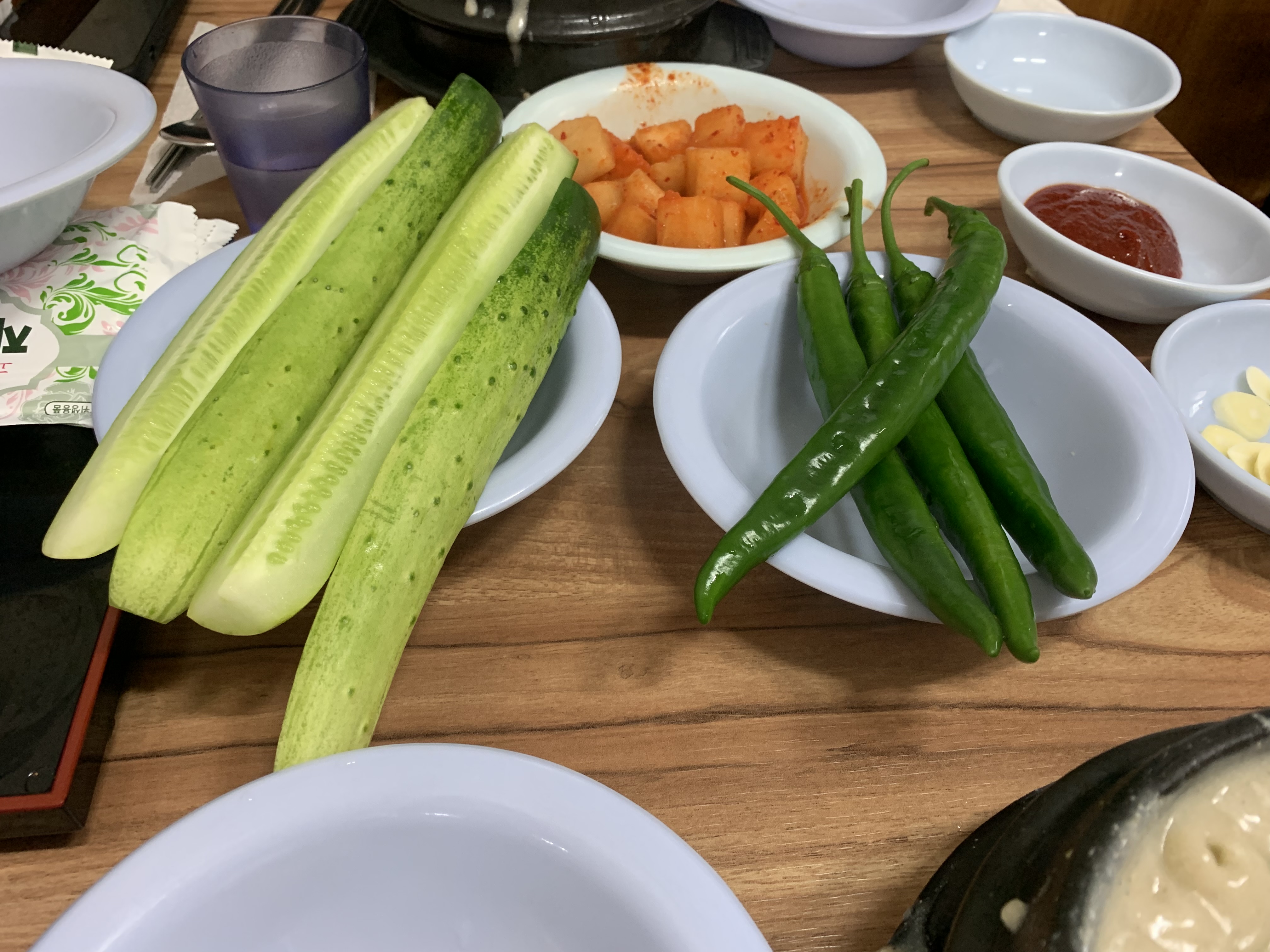 호수삼계탕 반찬