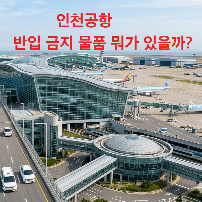 인천공항 반입 금지 물품