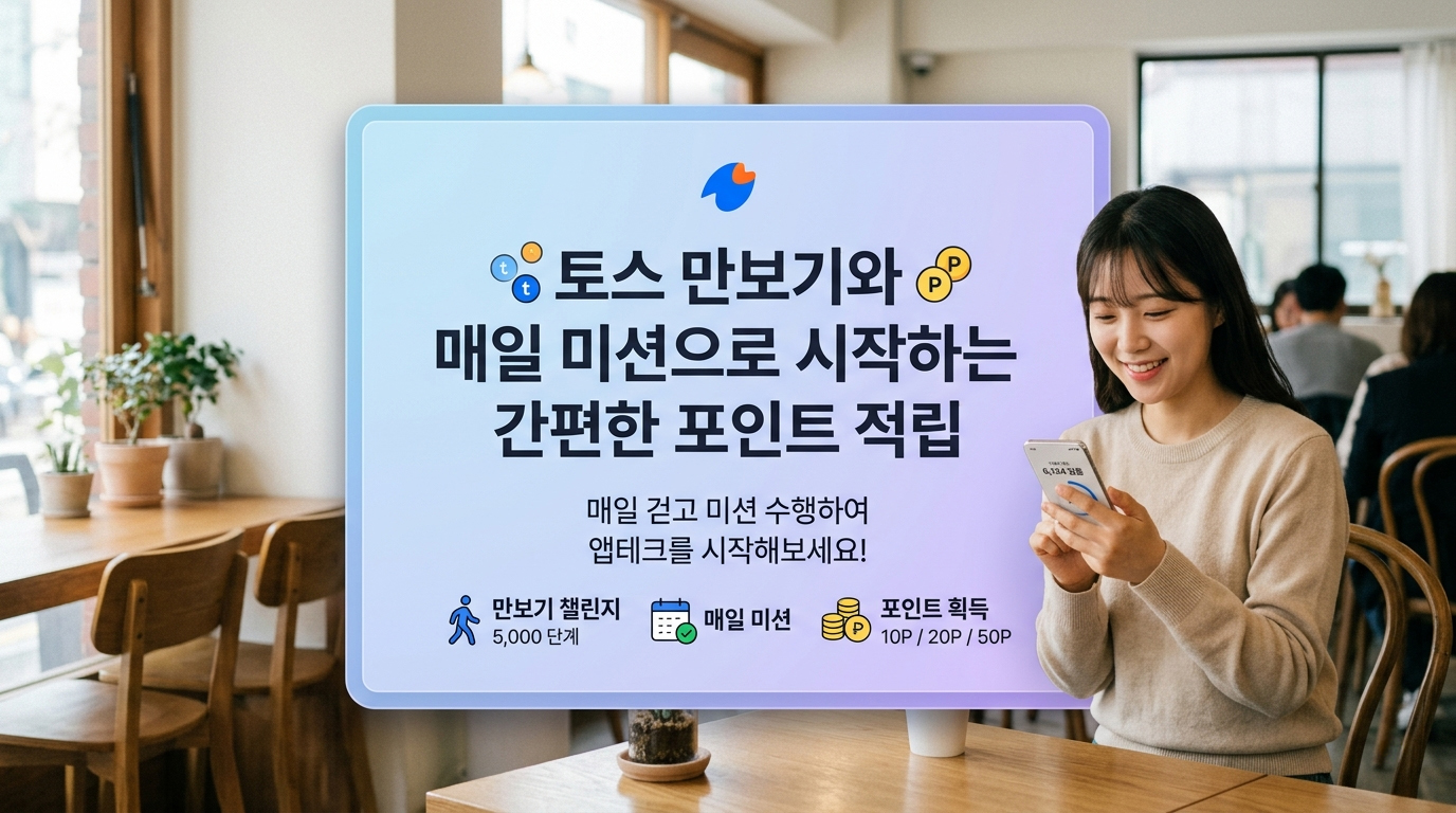 토스 만보기와 매일 미션으로 시작하는 간편한 포인트 적립