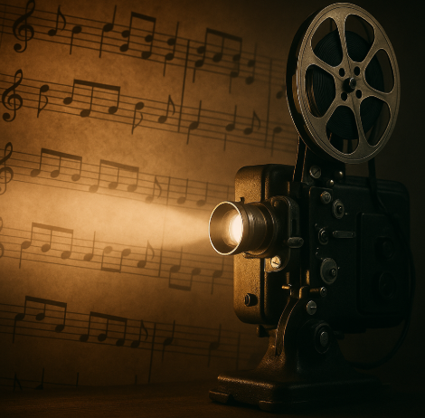 OST악보와 영사기