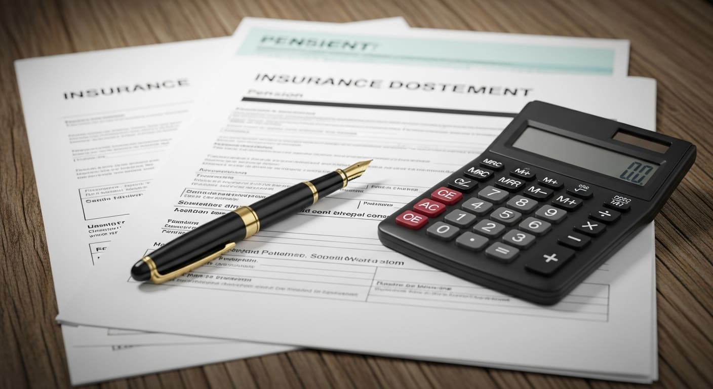 상속 관련 법률 서류와 가족의 상담 장면 