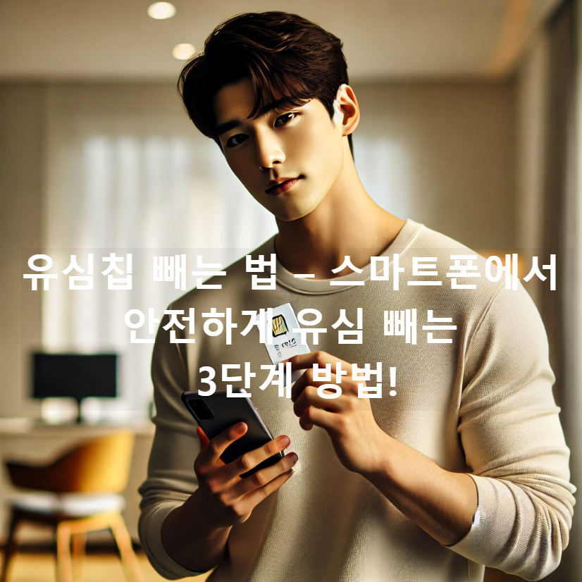 유심칩 빼는 법 – 스마트폰에서 안전하게 유심 빼는 3단계 방법!