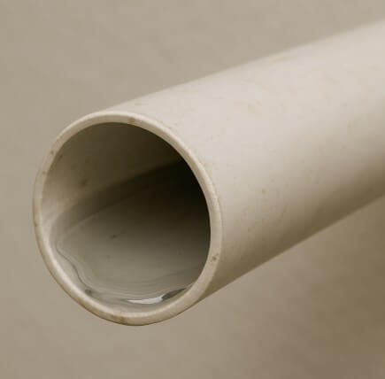 배수관에 남은 물 이미지