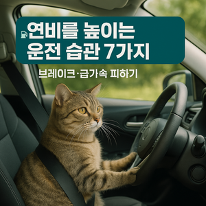 연비를 높이는 운전 습관 7가지 🚗