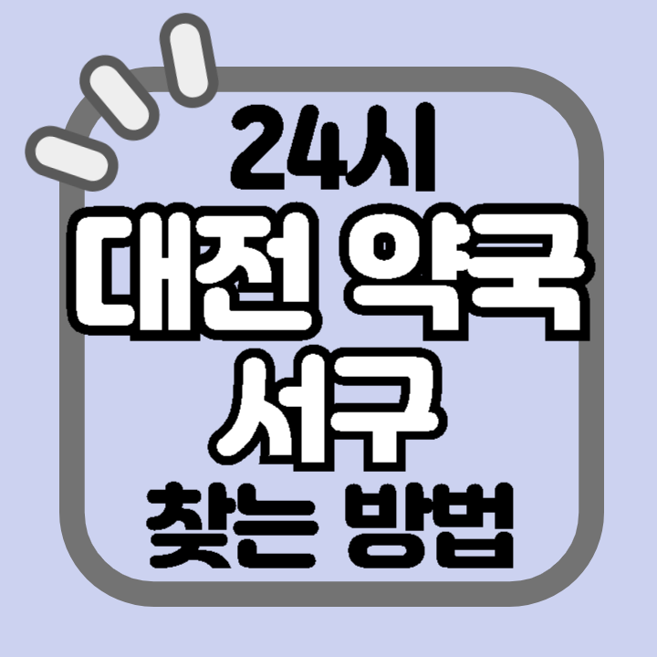 대전 서구 24시 야간 주말 공휴일 명절 추석 설 약국 병원 동물병원 찾기