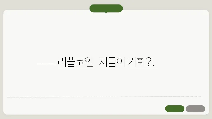 리플코인 시세