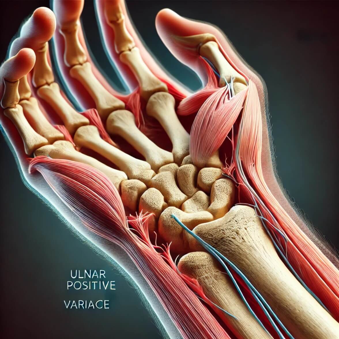 척골양성변이 관련 사진