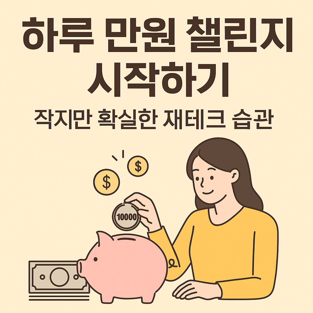 하루 만원 챌린지 시작하기 &mdash; 작지만 확실한 재테크 습관