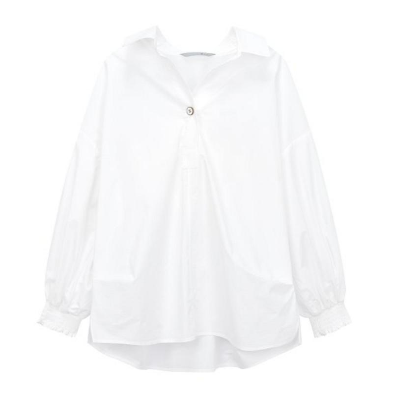 지컷 스모킹 디테일 블라우스 7223160006