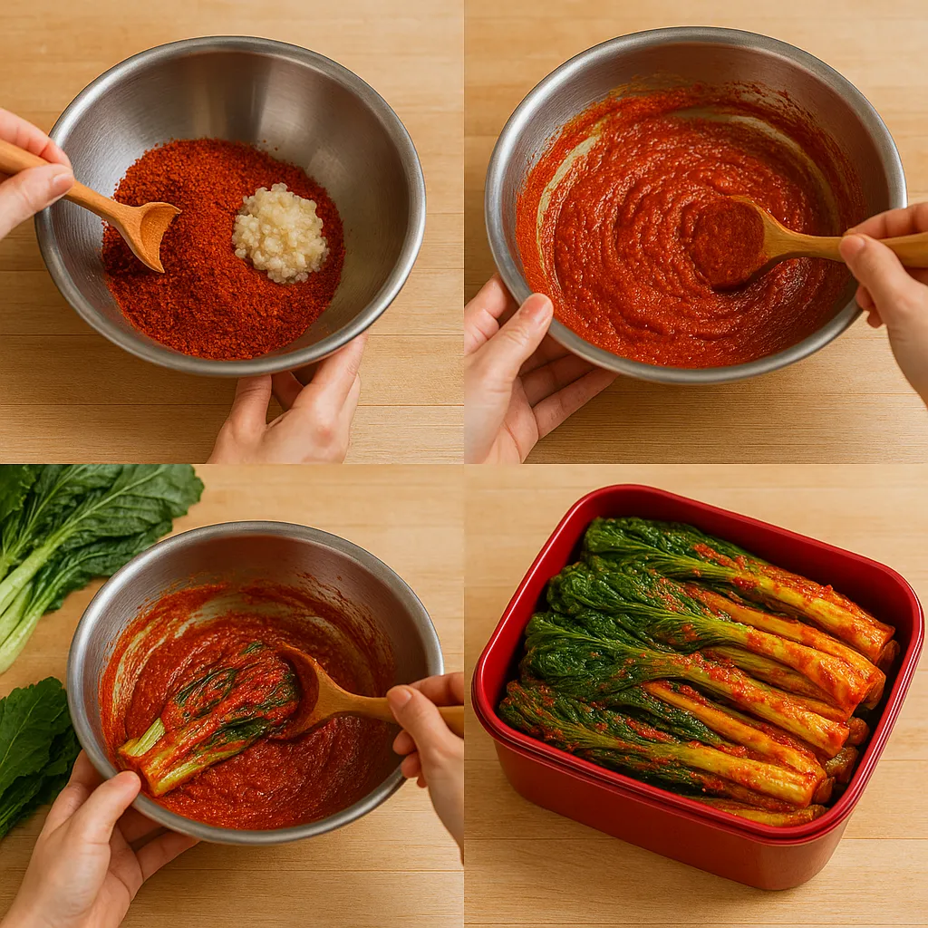 갓김치 맛있게 담그는 비결 정보 이미지