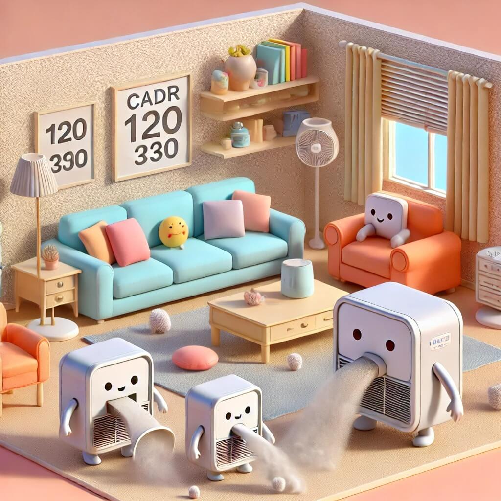 거실 면적에 맞는 공기청정기 고르기