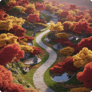 2025 화담숲 단풍 절정시기 가상 이미지