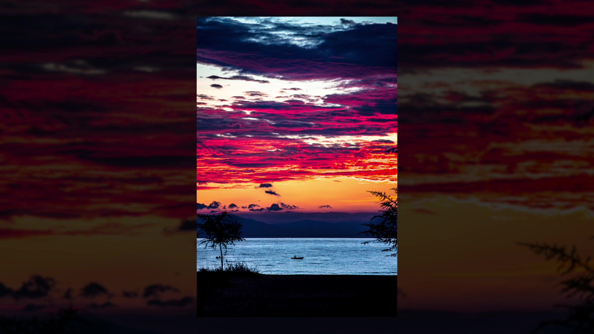 말라이 호수 일출