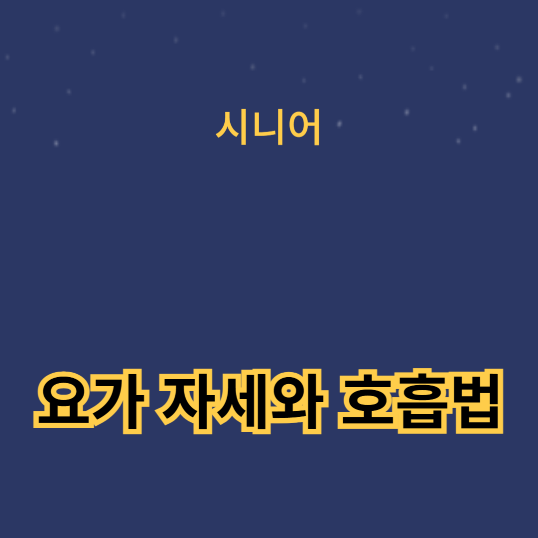 스트레스 해소를 위한 요가 자세와 호흡법