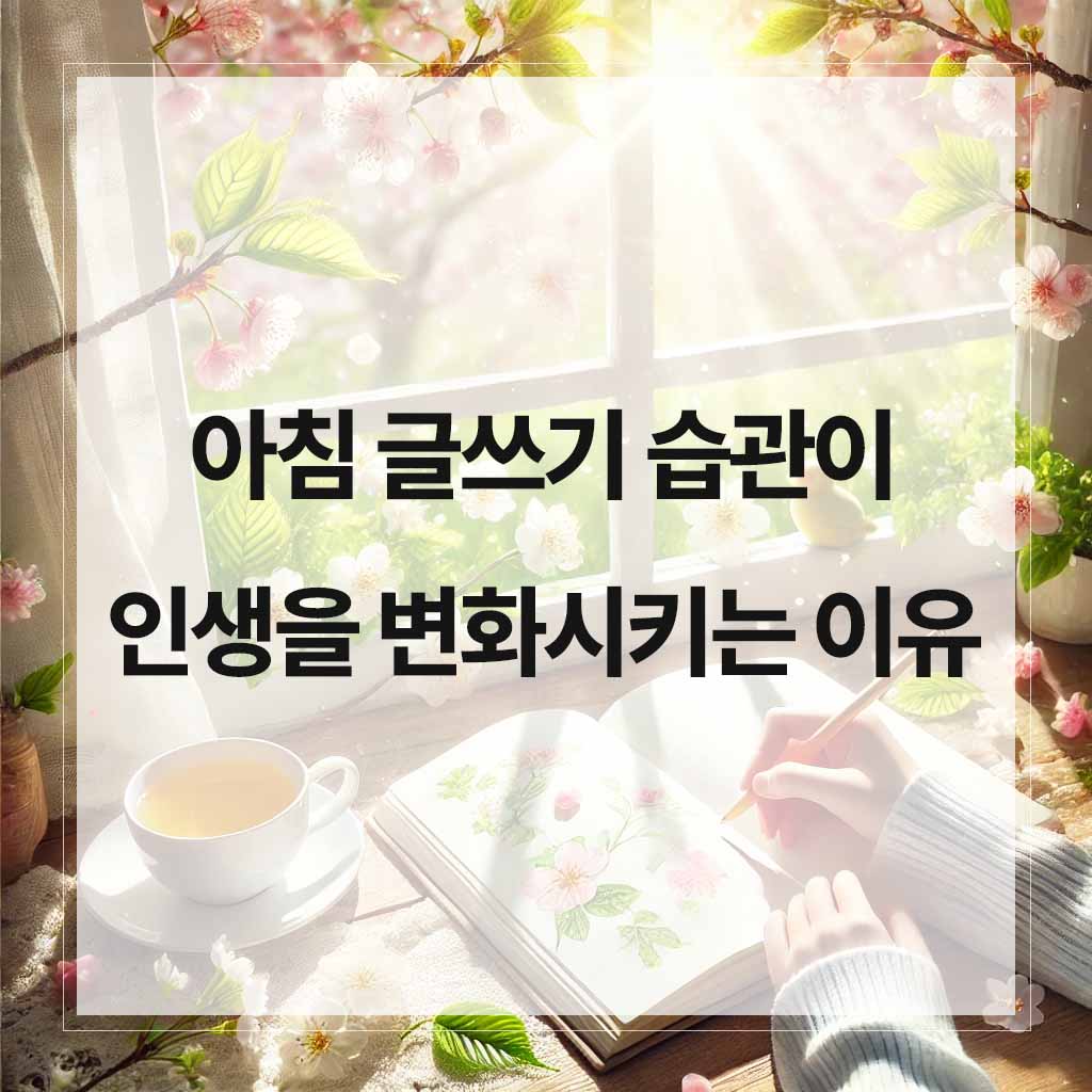 아침 글쓰기 관련 이미지