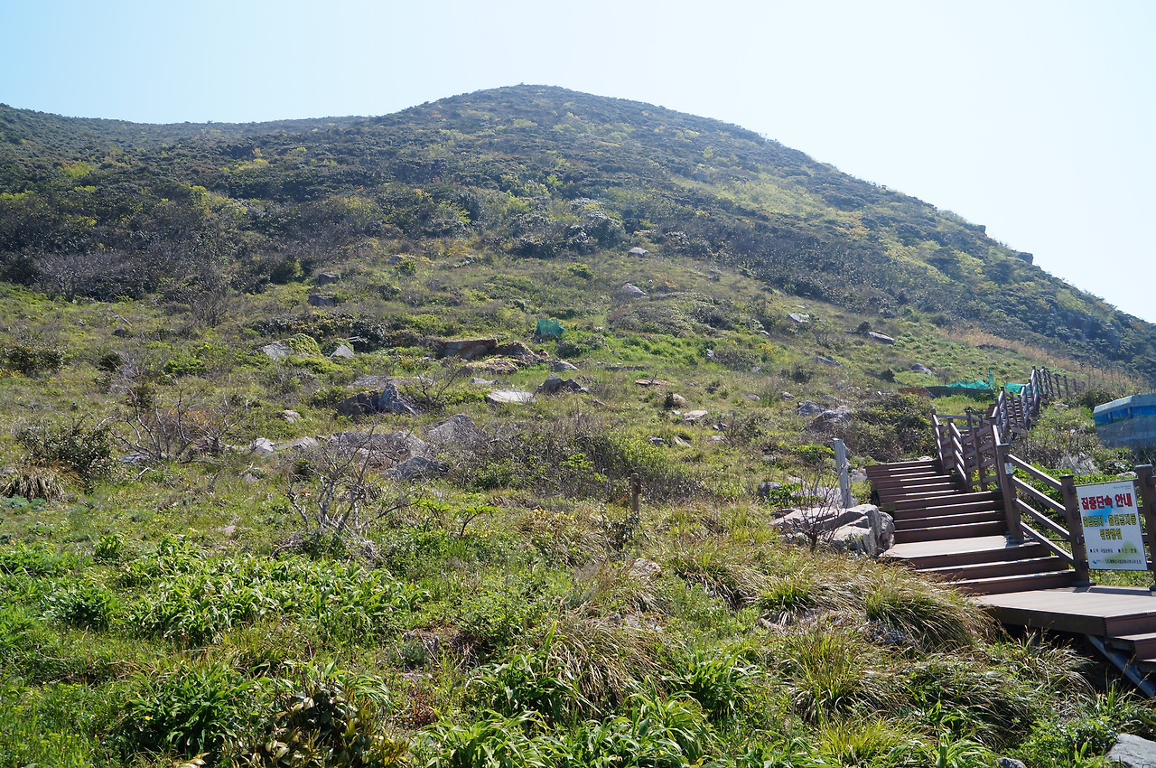 홍도 깃대봉 등산지도