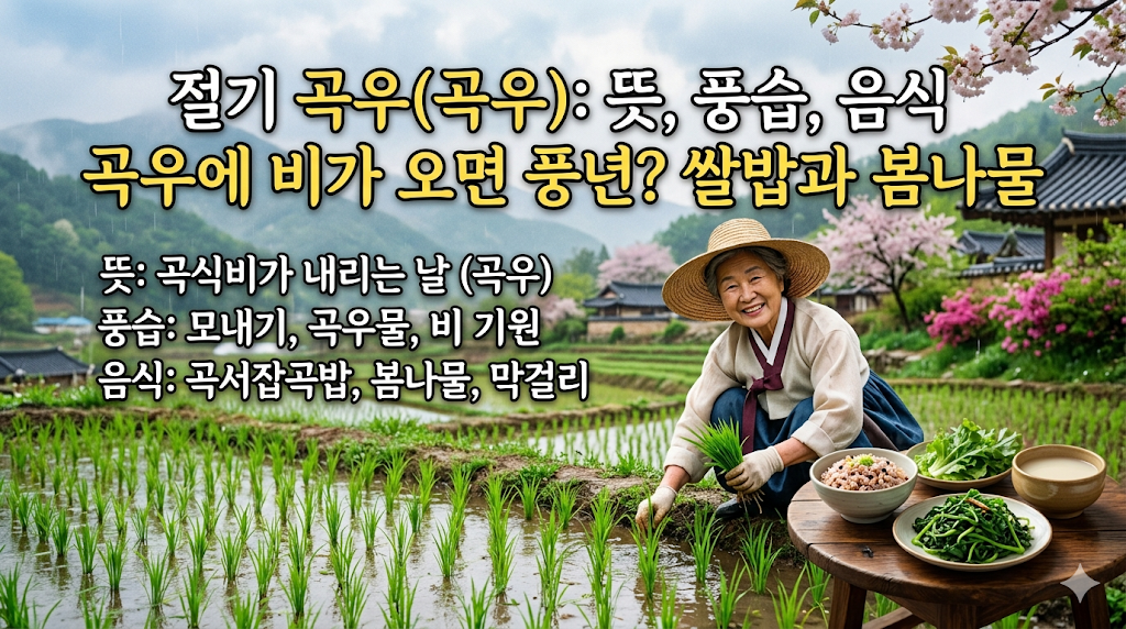 곡우 뜻과 절기 음식 풍습 정리, 곡우에 비가 오면 풍년이 드는 이유?