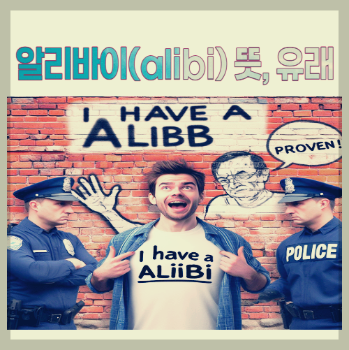 알리바이(alibi) 뜻&#44; 유래