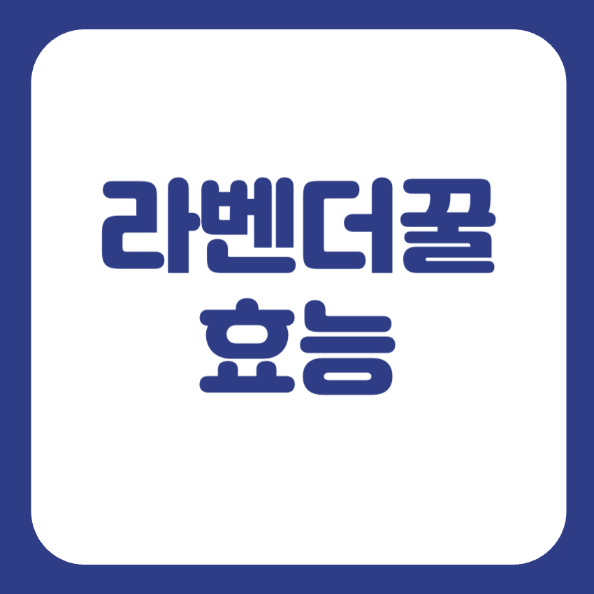 라벤더꿀 효능