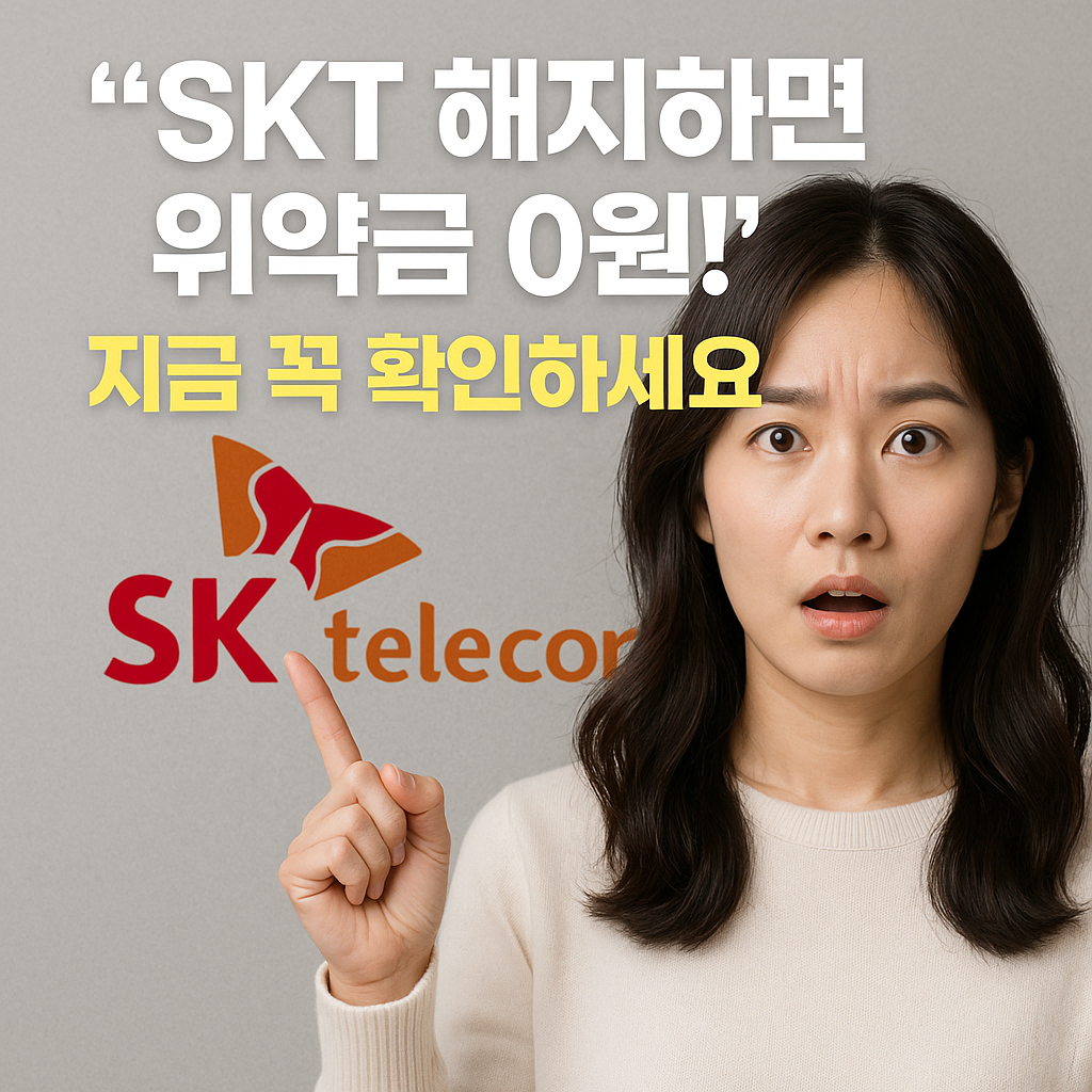 “SKT 해지해도 위약금 0원?” 위약금 면제 이유와 신청 방법