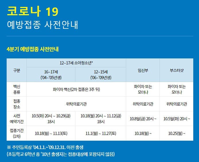 백신-부스터샷-예약-일정