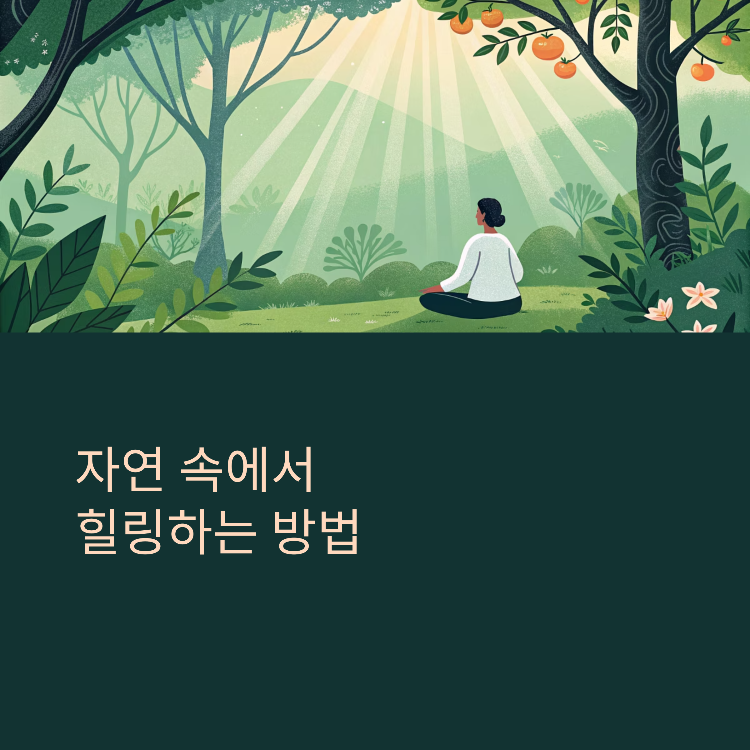 자연 속에서 힐링하는 방법