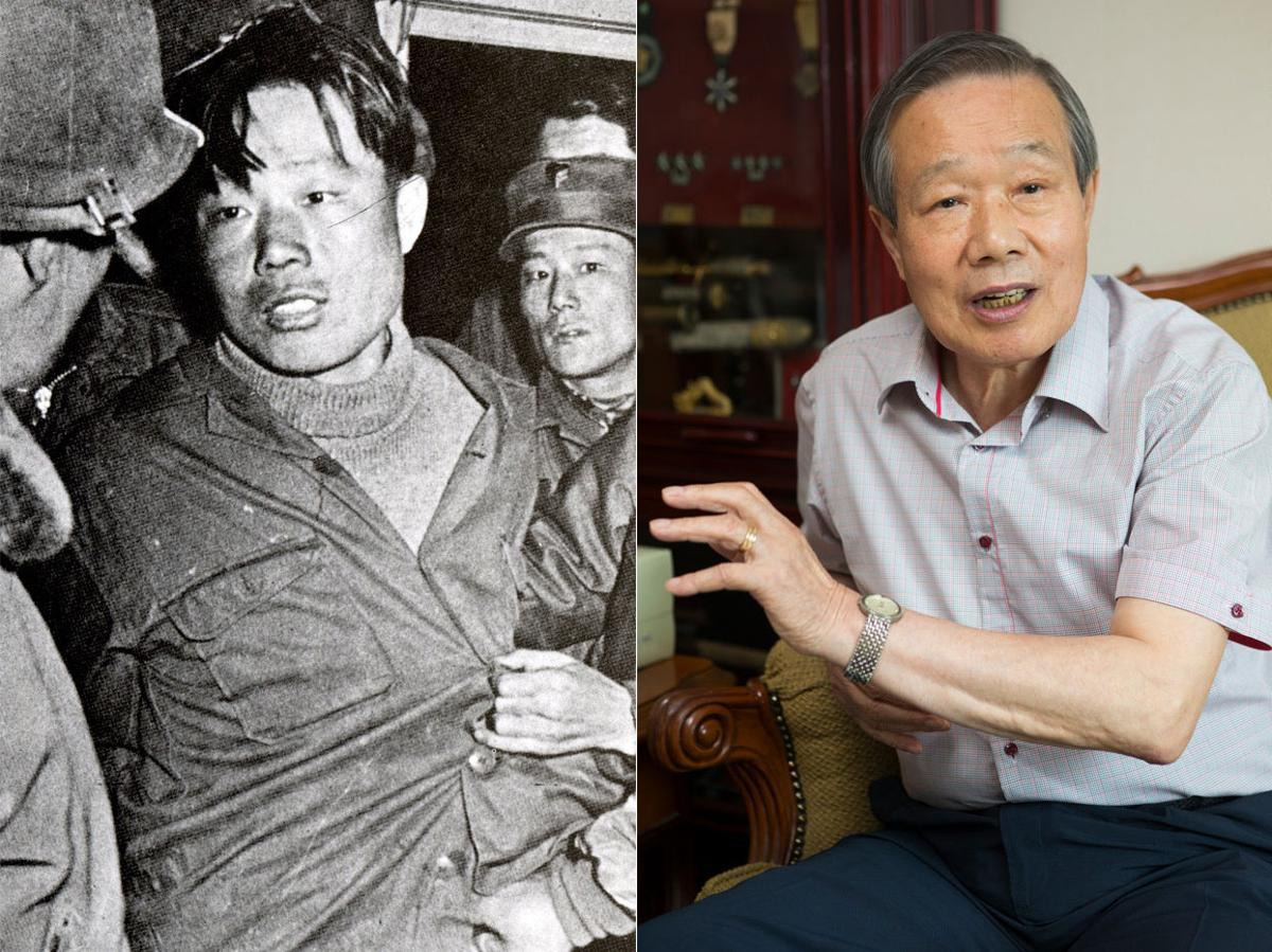 대통령 암살 지령을 받고 남파된 간첩 김신조의 1968년 체포 당시 모습(왼쪽)과 목사로 있던 2016년 모습. 신동아, 동아일보DB