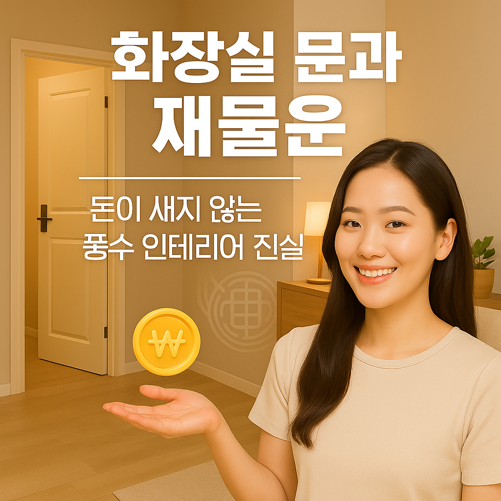 화장실 문과 재물운｜돈이 새지 않는 풍수 인테리어 진실