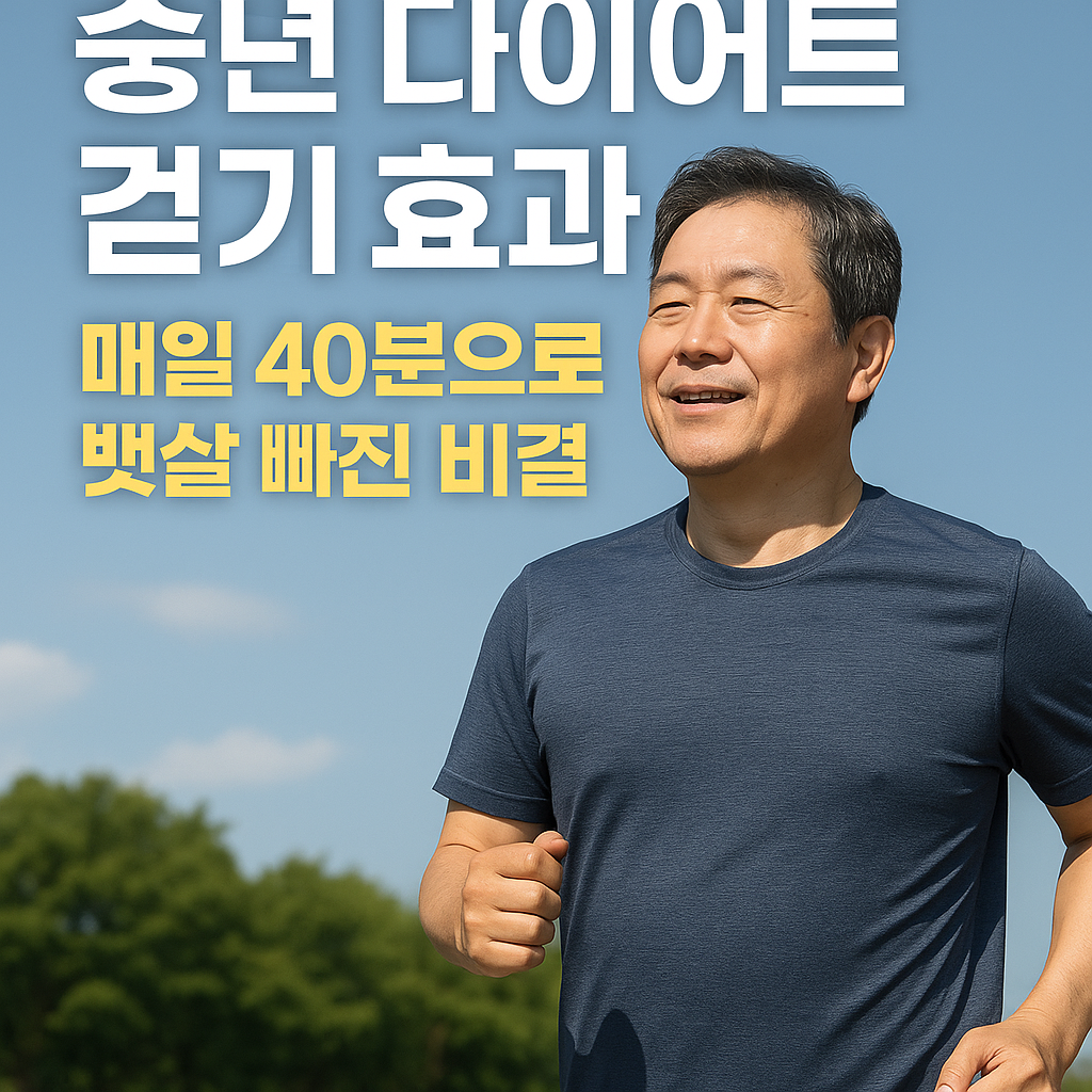 중년 다이어트 걷기 효과